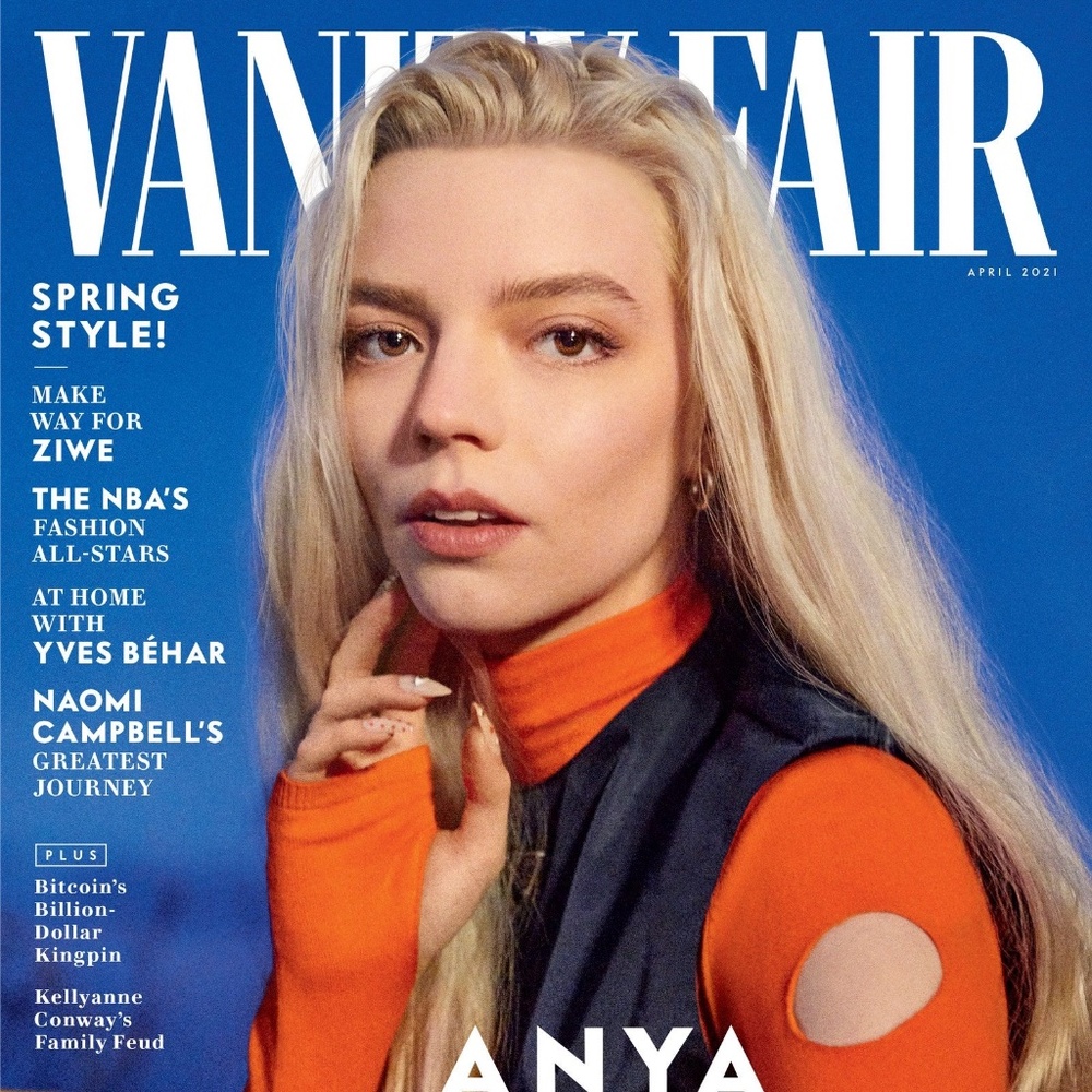 ANYA TAYLOR JOY VANITY FAIR MAGAZINE COVER NO LABEL